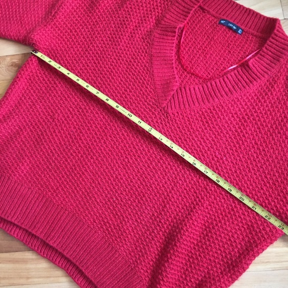 Zara red oversized slouchy sweater Small - Picture 3 of 6